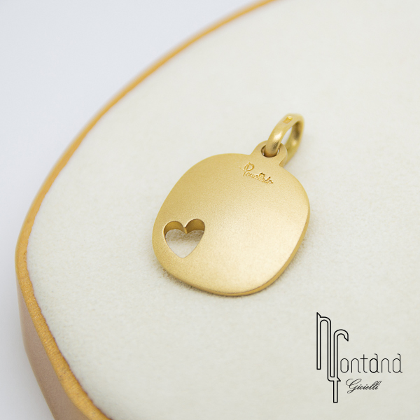 Ciondolo cuore pomellato clearance